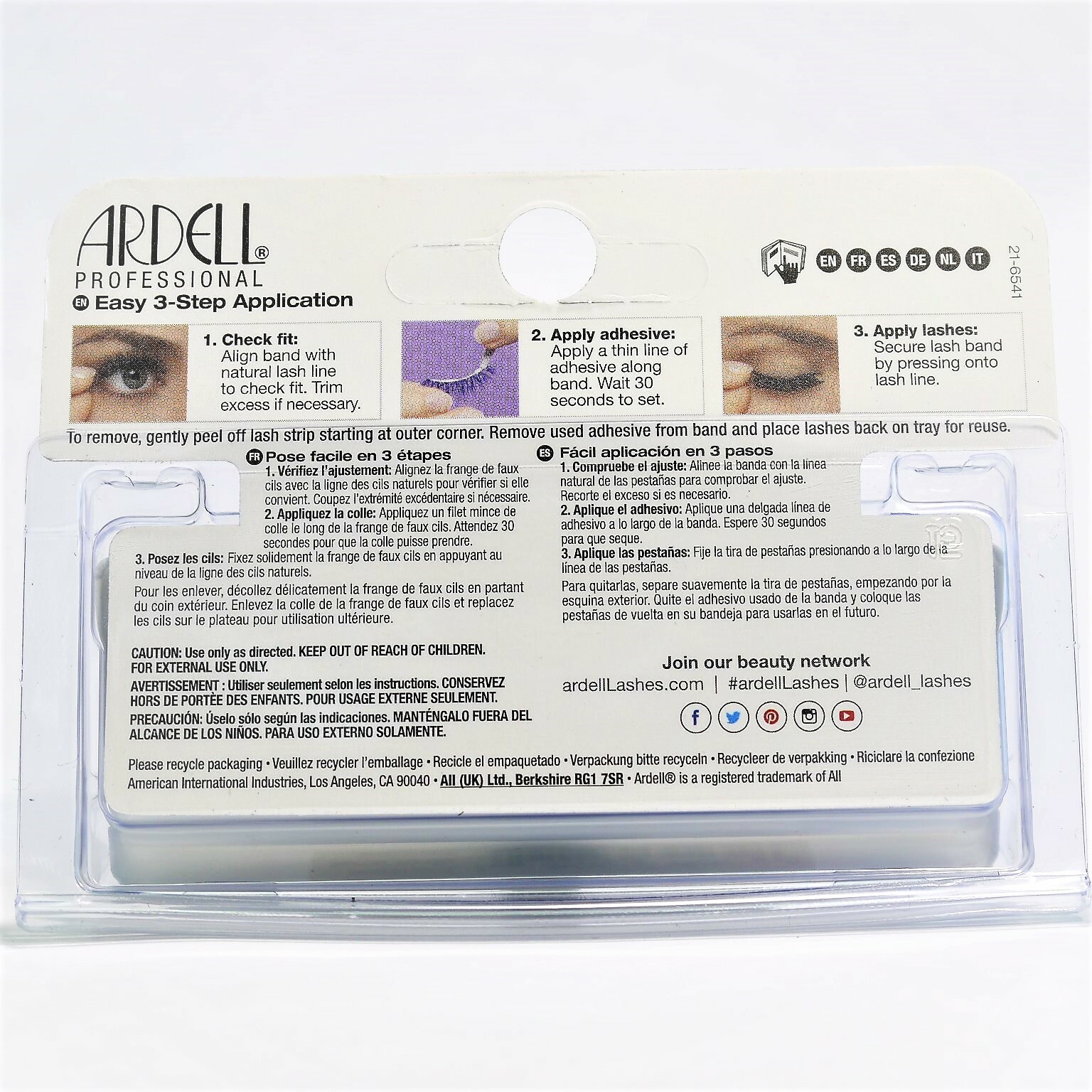Ardell Wispies Lashes - Wispies Black, 1 Pair