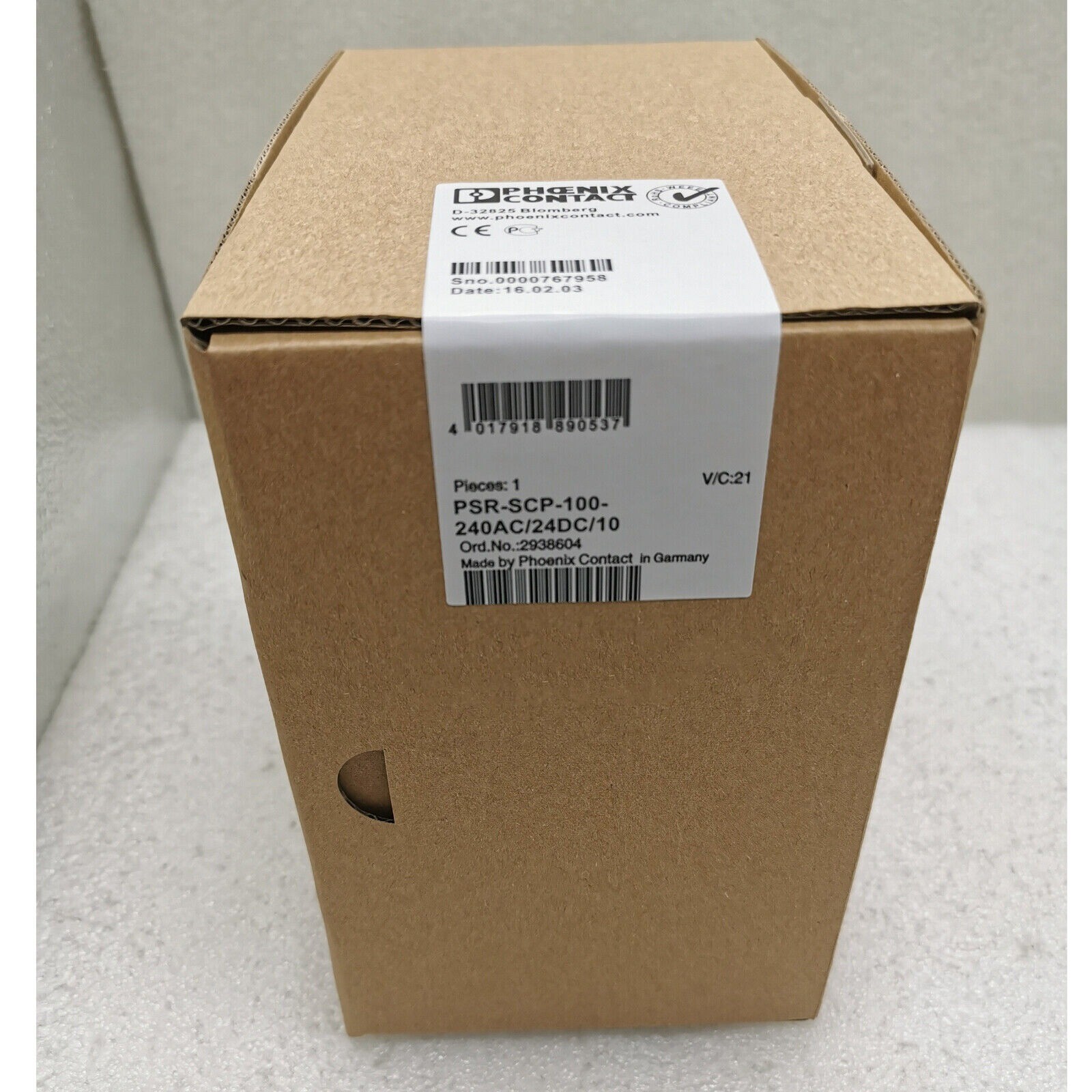 1pcs Brand New PHOENIX CONTACT QUINT-PS-100-240AC/24DC/10 2938604 PLC