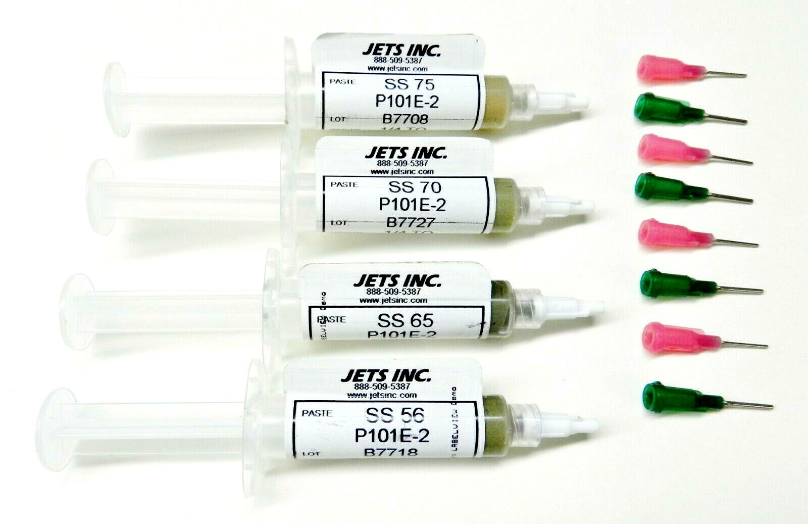 JTS Silver Solder Paste E-Soft Easy Medium Hard 1/4Toz. Syringe Soldering Paste