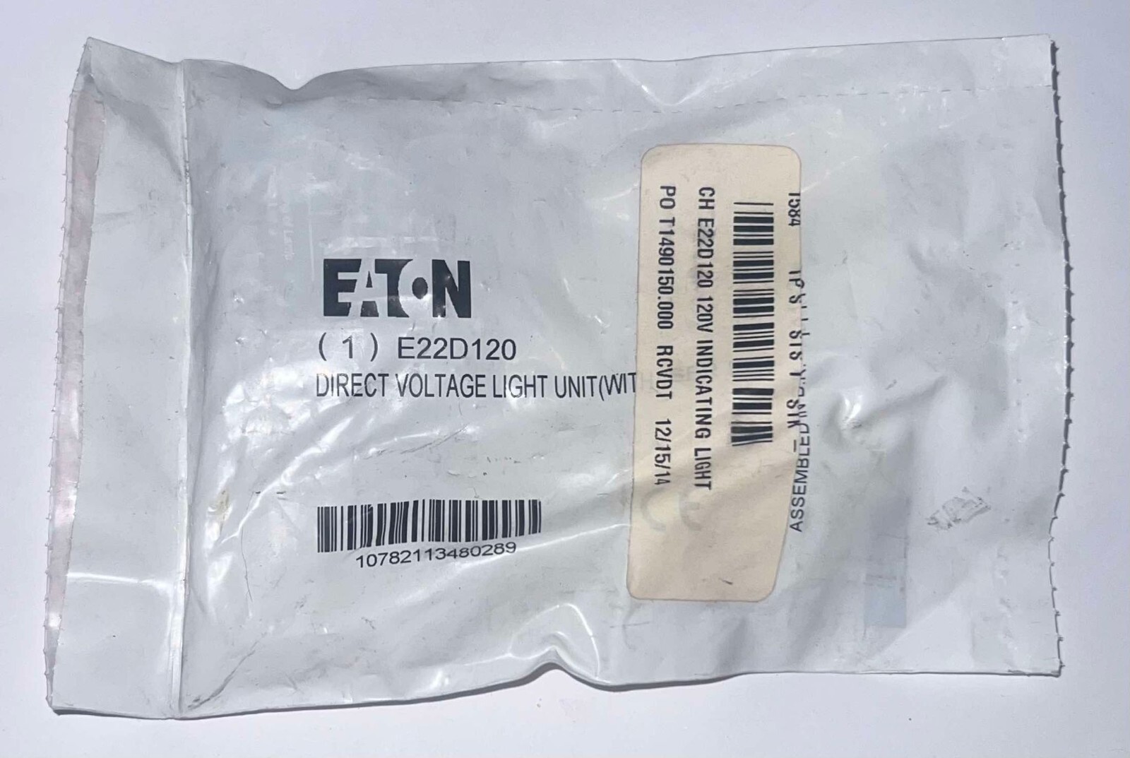 Eaton Cutler Hammer E22D120 Direct Voltage Light Unit