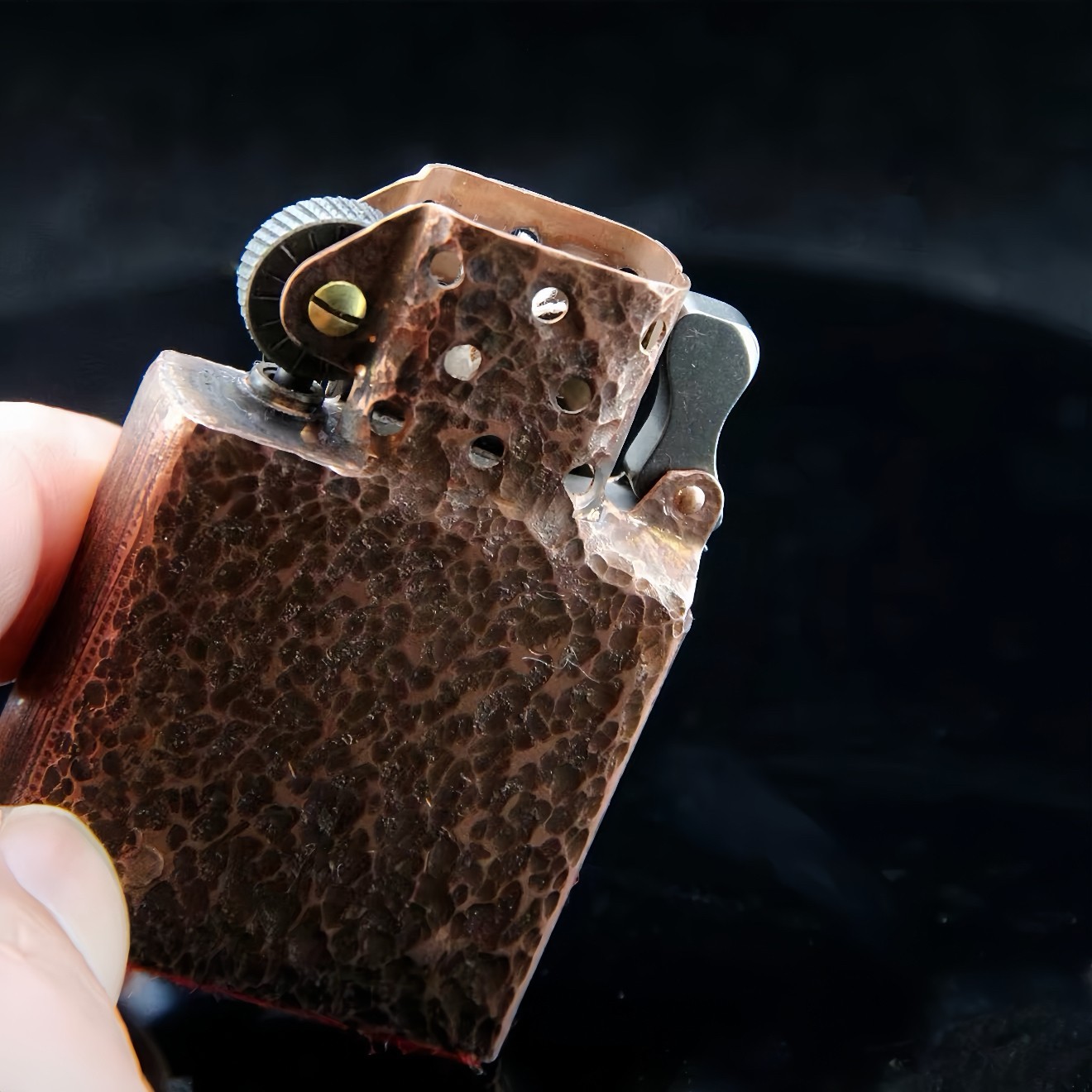 Vintage Red Copper Insert Lighter Flint Wheel Ignition Replacement FOR Zippo