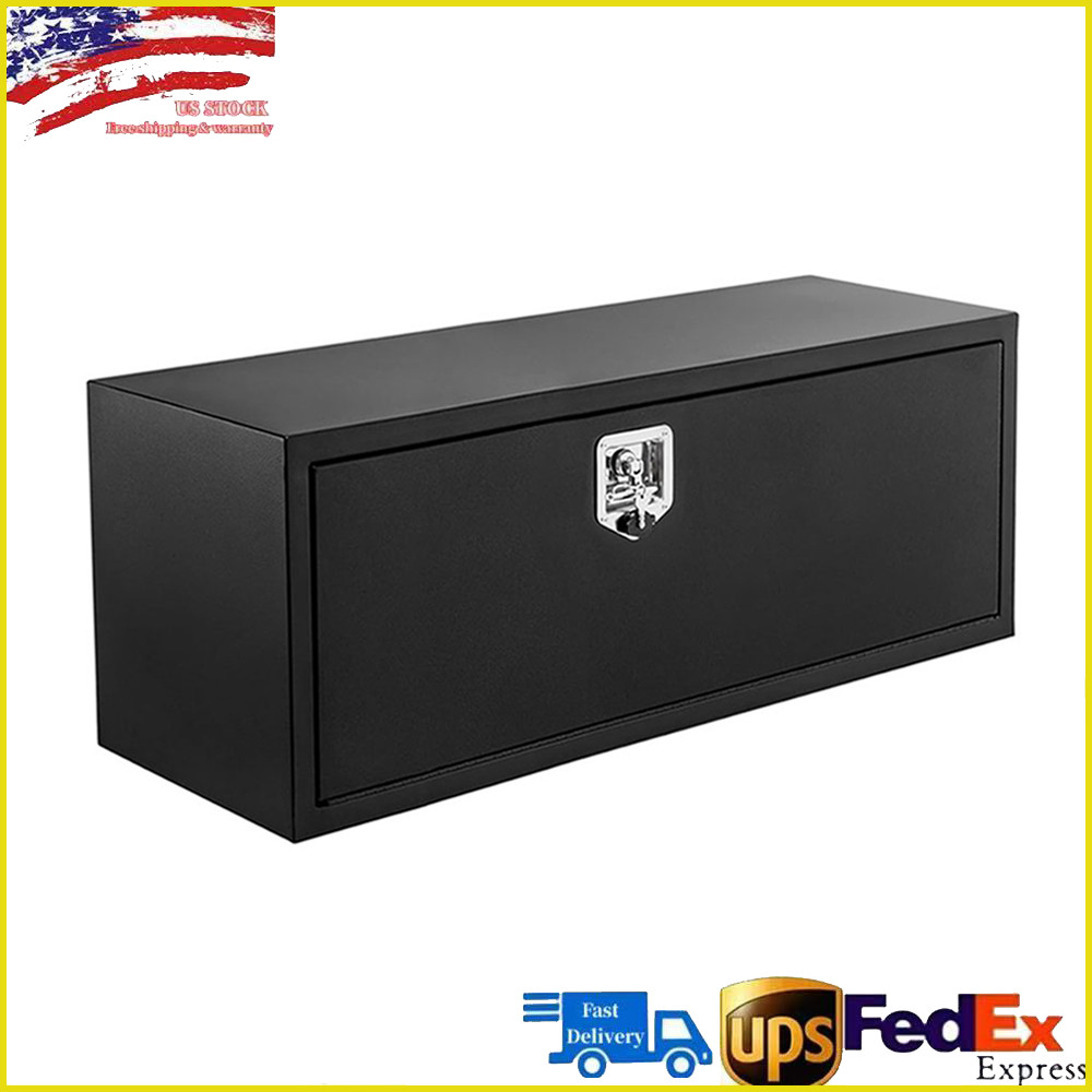 Truck Tool Box Steel Storage Tool Chest Organizer w/Lock and Keys 36''x18"x18"