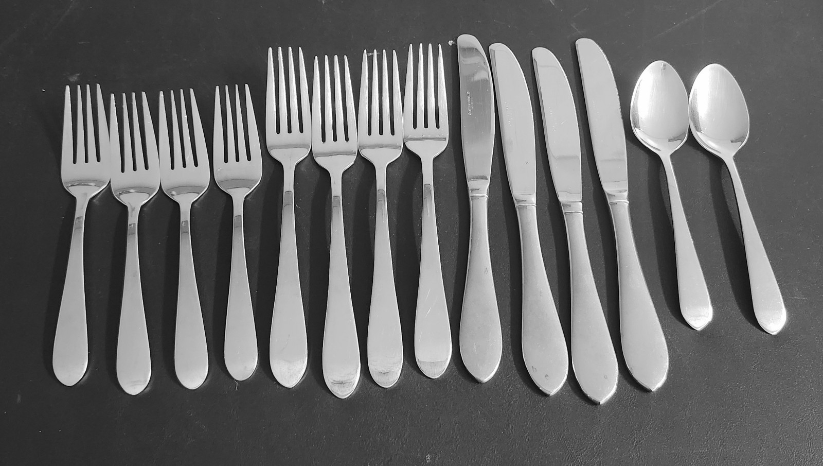 20PC International Silver INS647 18/8 Stainless Flatware Indonesia Excellent