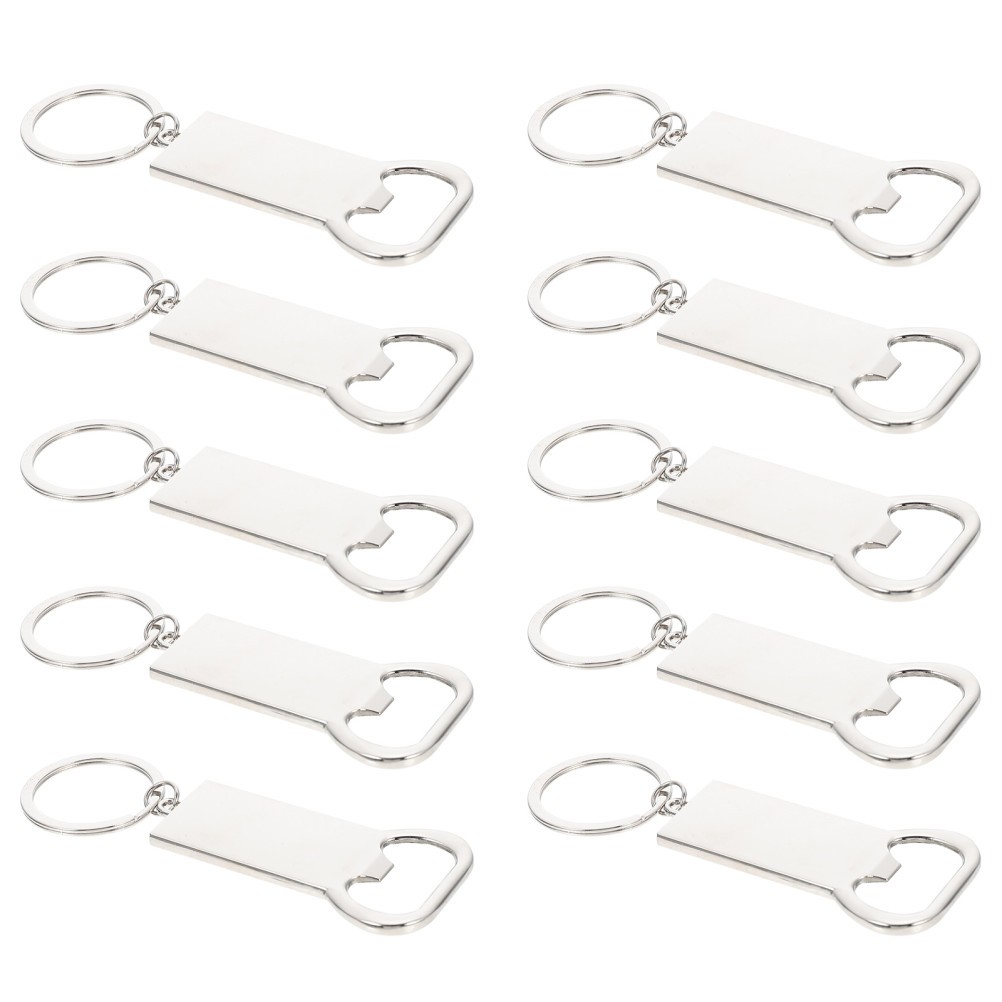 10 Pcs Key Chain Beer Bottle Opener Sublimation Blank Keychain Keychains with