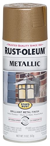 Antique BRASS Metallic Paint Spray for Metal Wood and More Rust Oleum 7274830