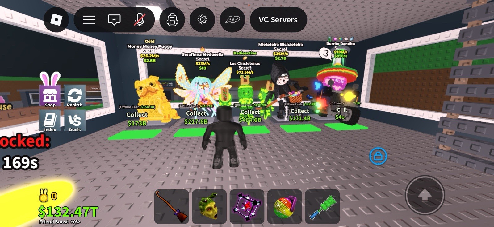 Roblox Secret Generation Virtual Collectibles Gold Money Puggy, Serafinna, Mí