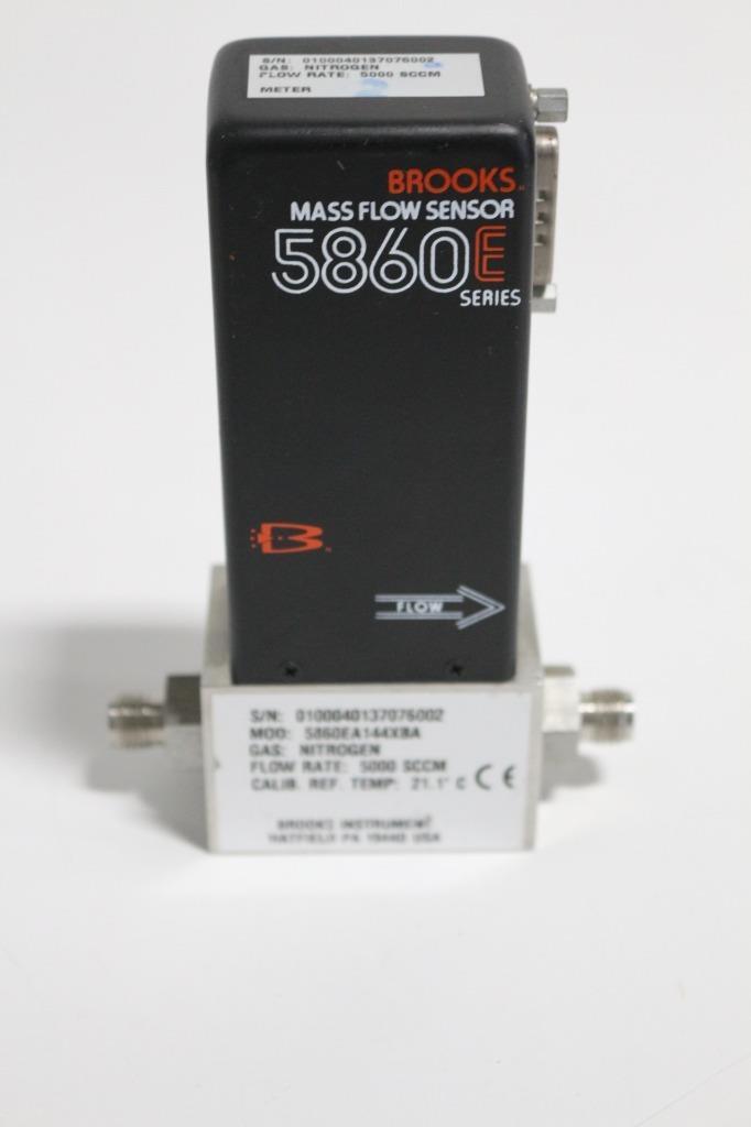 Brooks Instrument 5860EA144XBA Mass Flow Sensor, Nitrogen, 5000 SCCM
