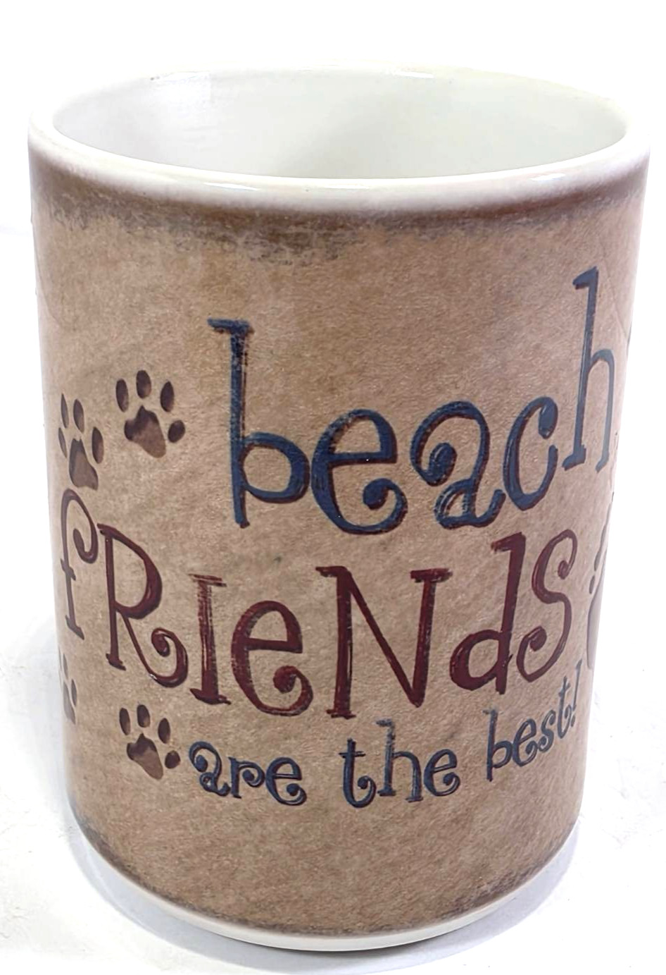 Beach Friends Foot & Paw Prints Mug - New