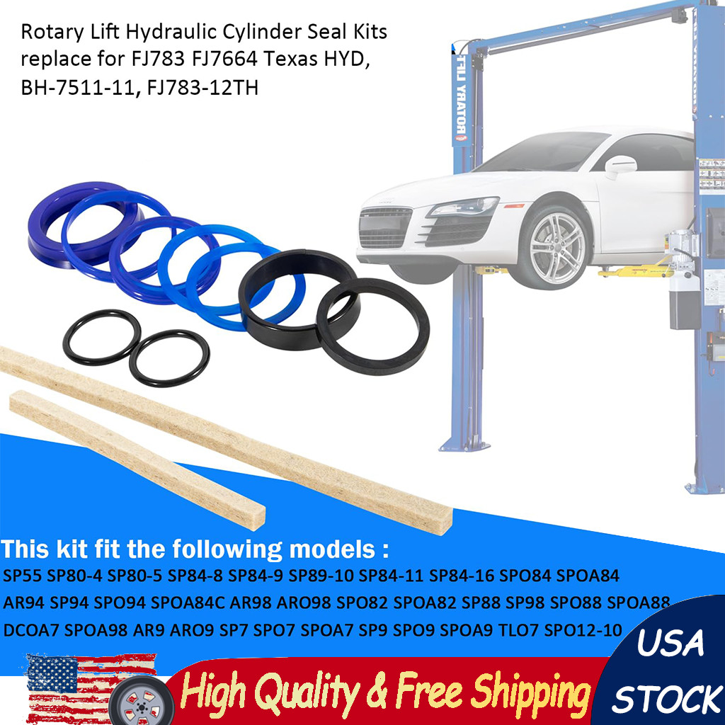 Rotary Lift Cylinder Seal Kit for SPO9 SP0A9 SPO7 SPOA7 SPO88 FJ783 FJ7664 Texas