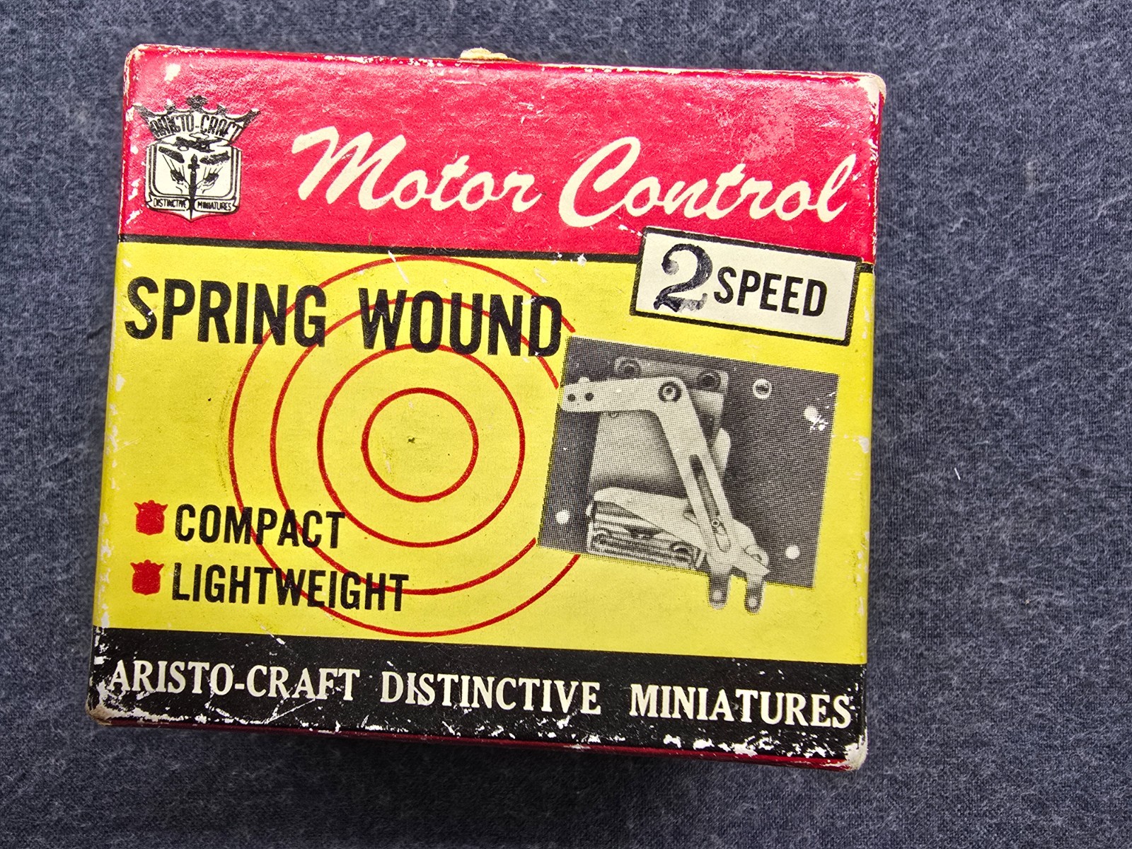 Vintage Aristo-Craft Spring Wound Model Airplane Motor Control 2 Speed