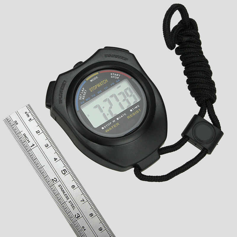 Stopwatch Digital LCD Sports Counter Timer Watch Handheld Countdown Stop Timer