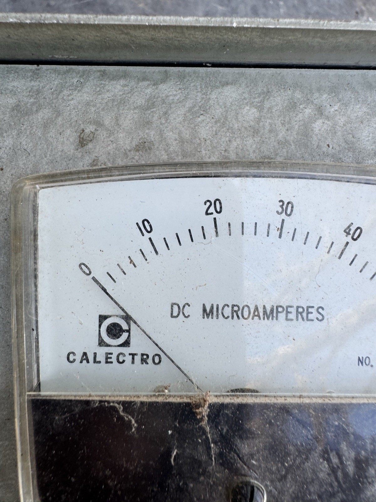 Vintage GC Callectro Precision Panel Meter No. D1-910 Untested In Metal Case