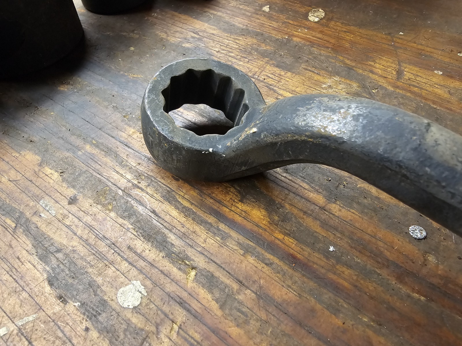 WRIGHT TOOL 1938 1-3/16" OFFSET HAMMER WRENCH USA 🇺🇲 12 POINT KNOCKER 1-3/16