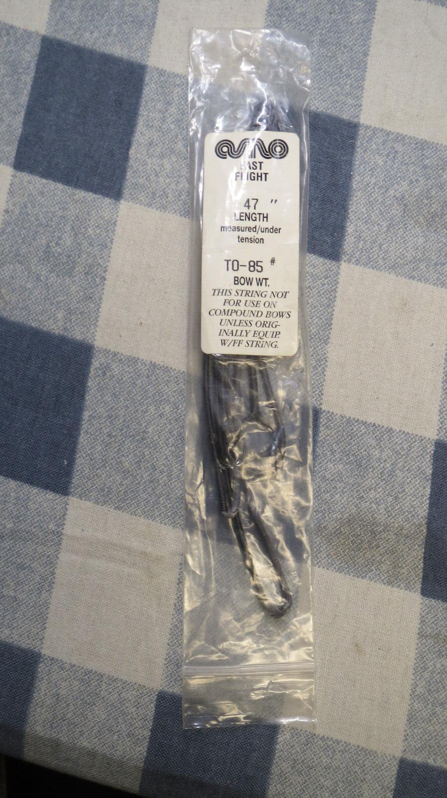 Archery Fast Flight Bow String 47" NEW !!! For up to 85 Lb Bows Small Loops