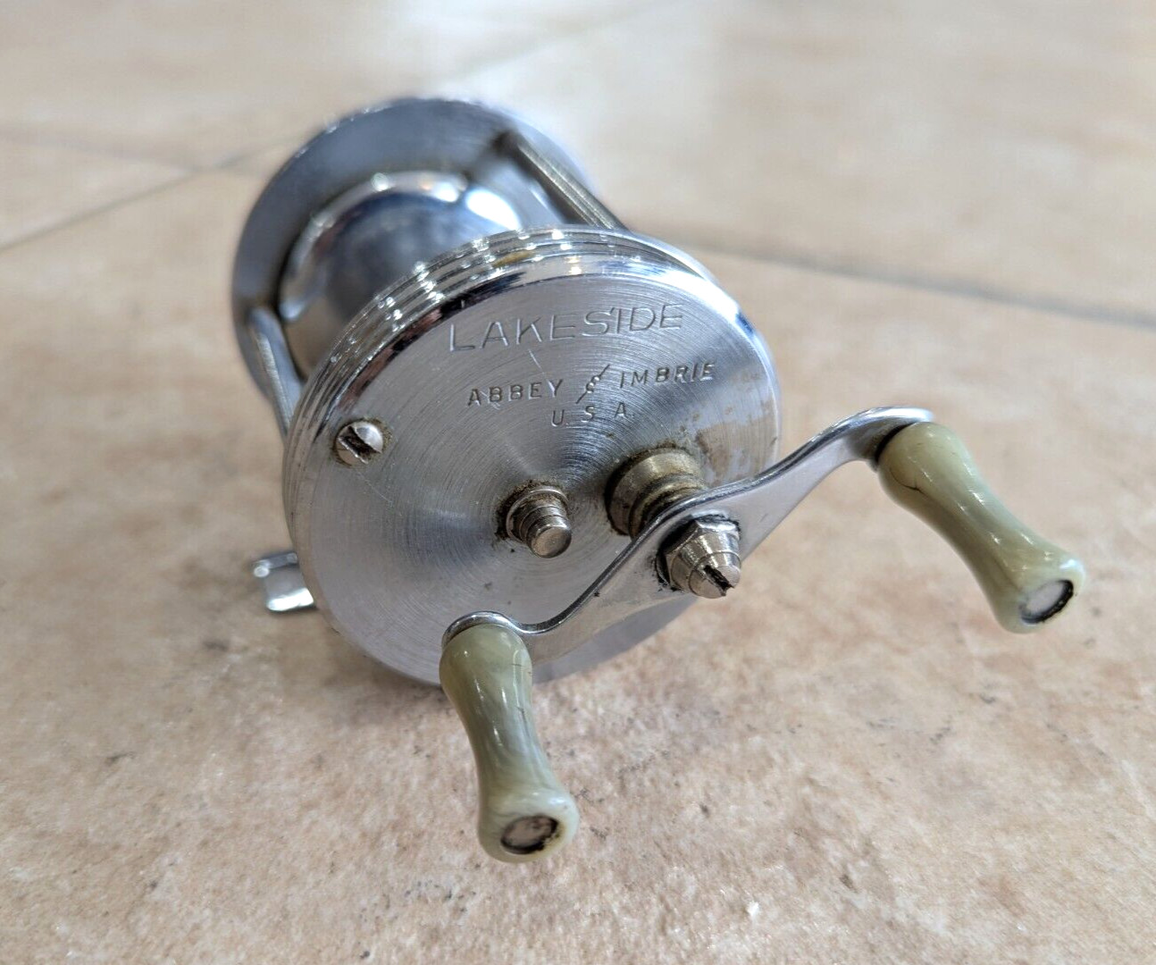 Vintage Abbey & Imbrie Lakeside Fishing Reel USA VTG