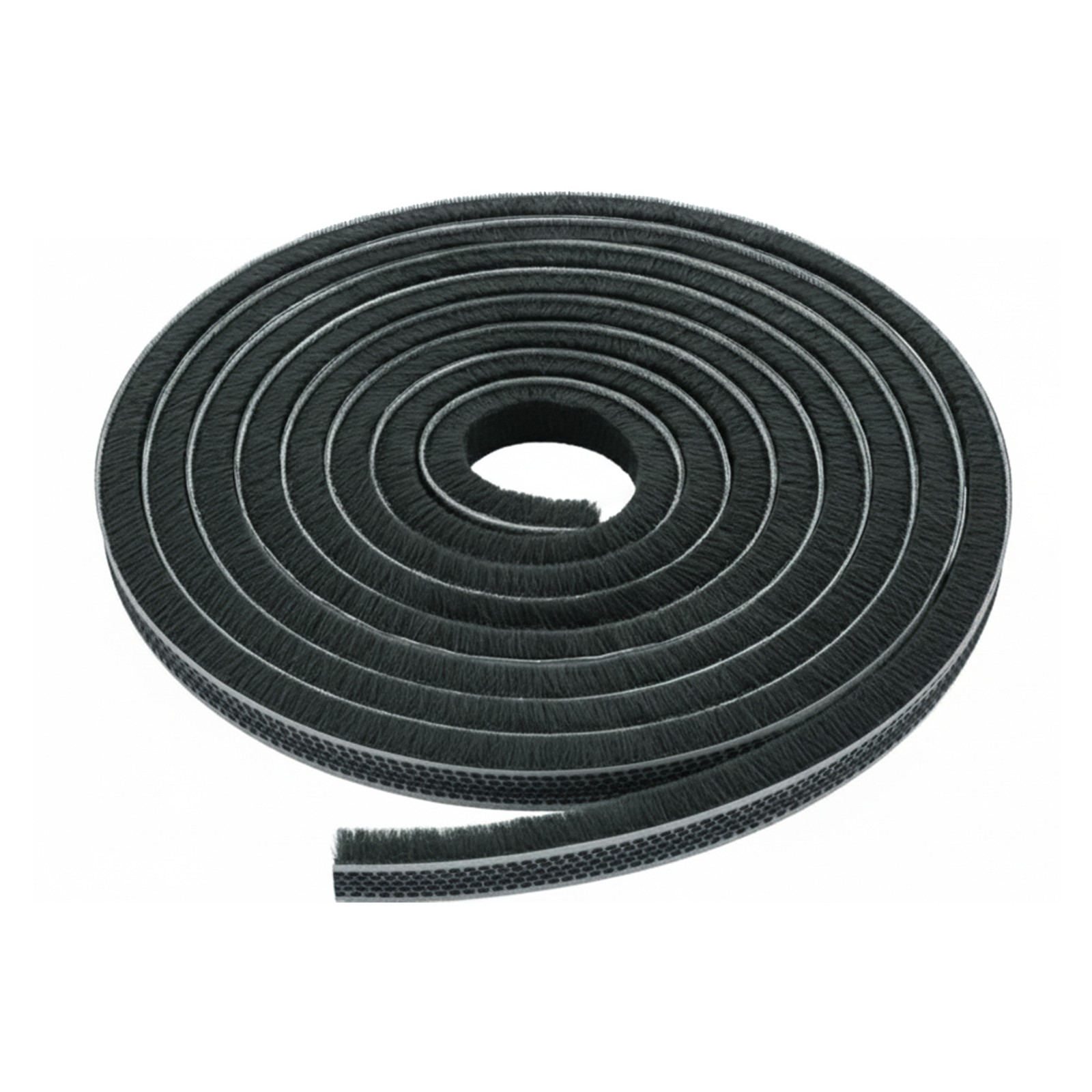 Brixwell Storefront Door Pile Weatherstrip, Gray Finish, 100' Length, 0.450" H