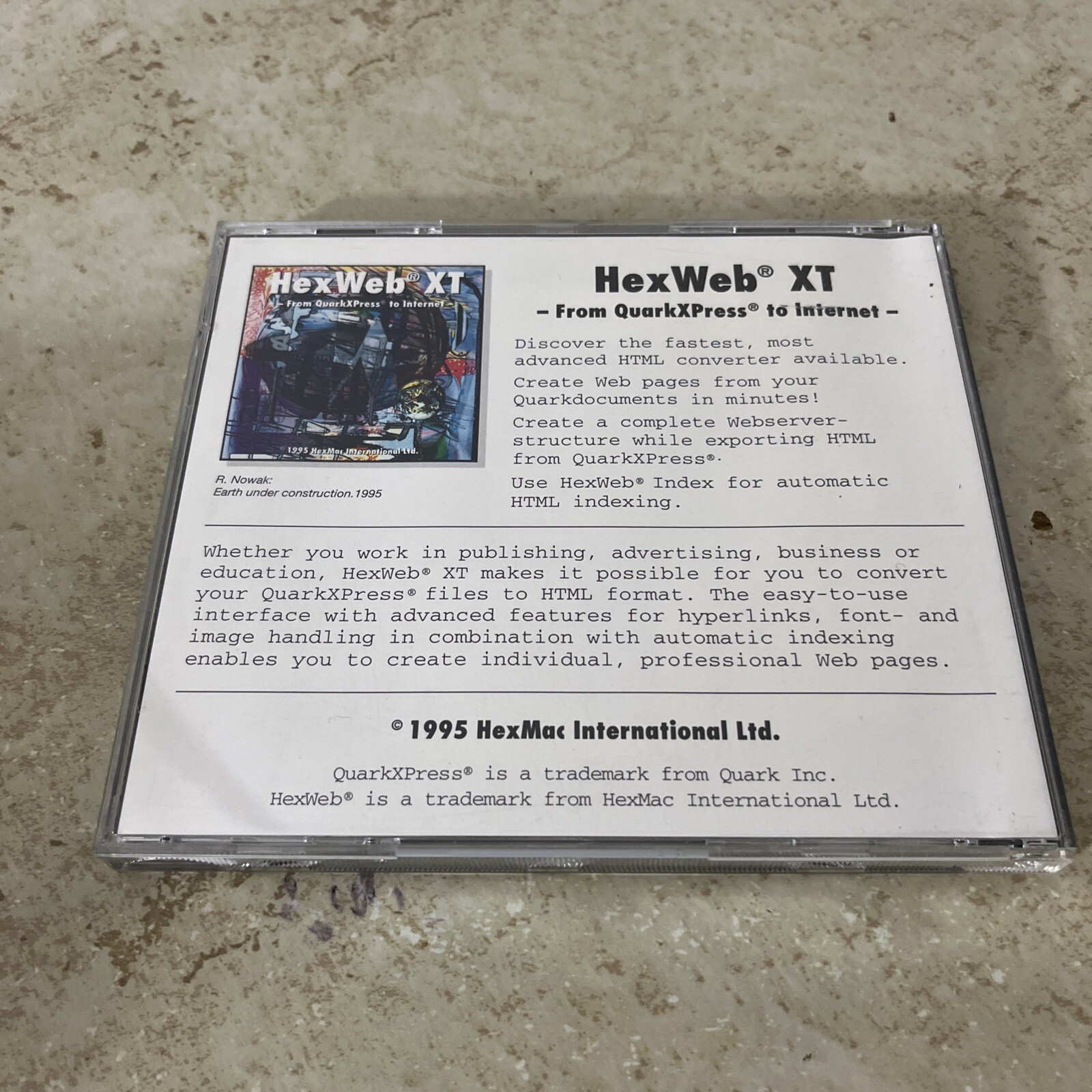 HexWeb Xt From Quarkxpress To Internet 1995