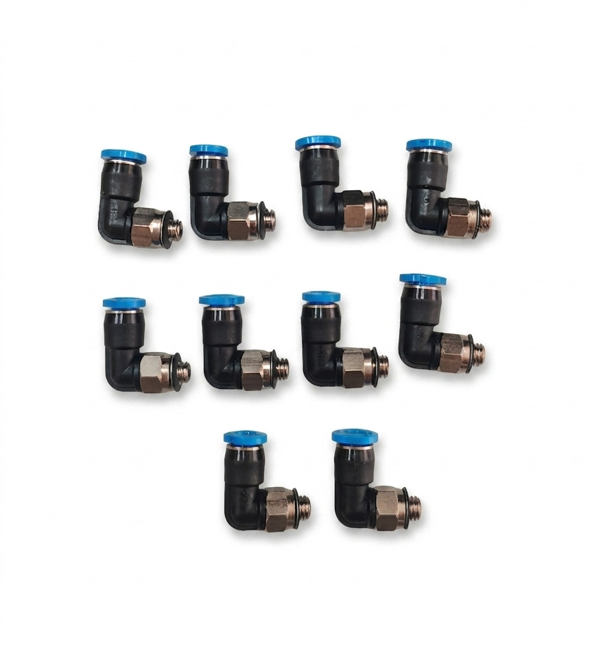 10 Pcs FESTO QSML-M5-4 153333 Push-In L-Fitting  Quick Connector