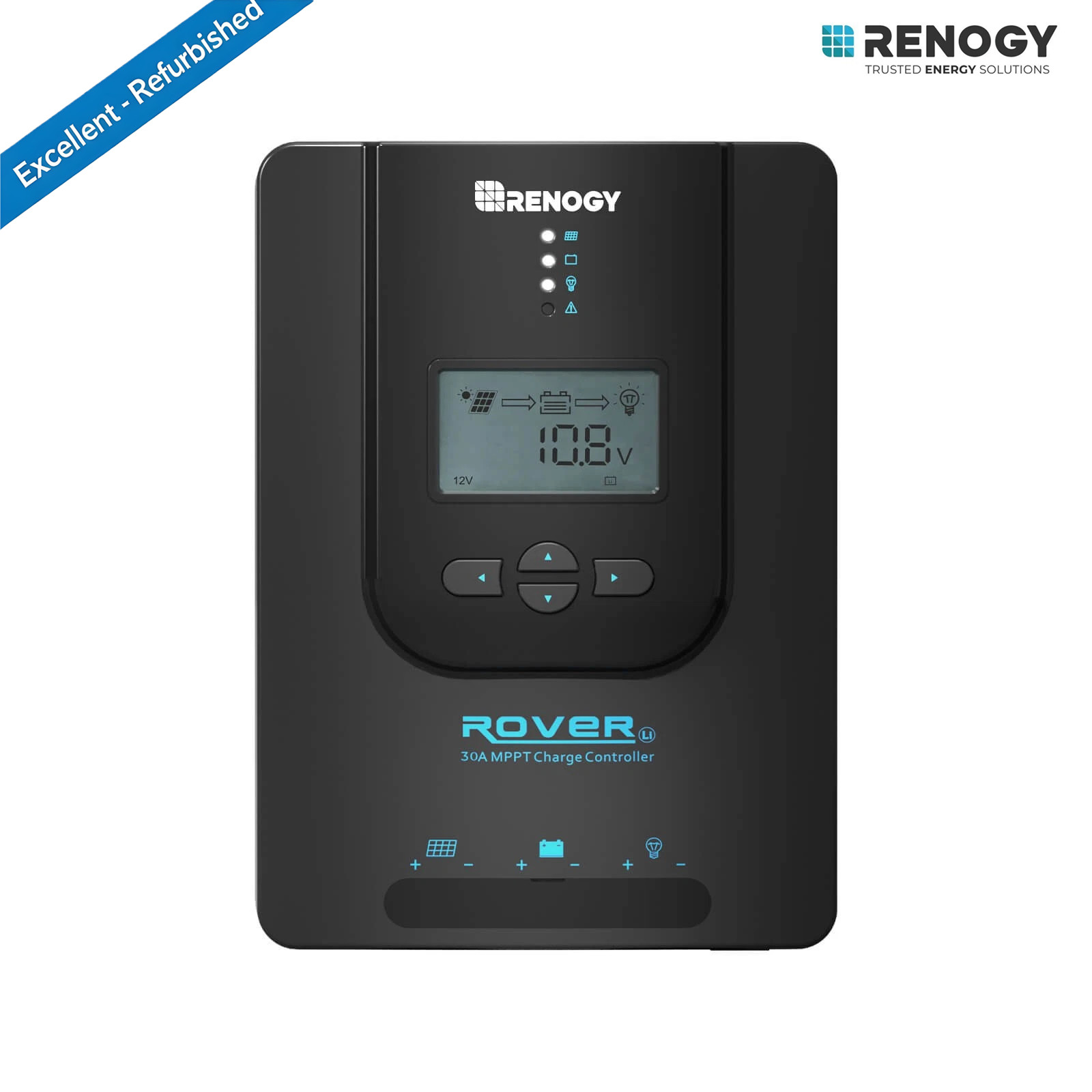 Renogy 30A 12V/24V Auto DC Input MPPT Charge Controller Excellent Refurbished