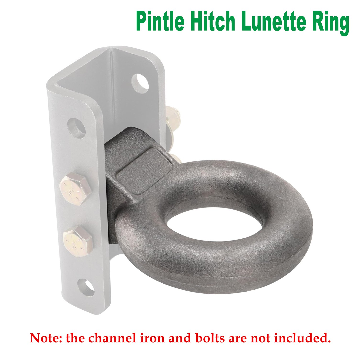 pintle hitch lunette ring, forged steel with tow eye, trailers & towing accessor