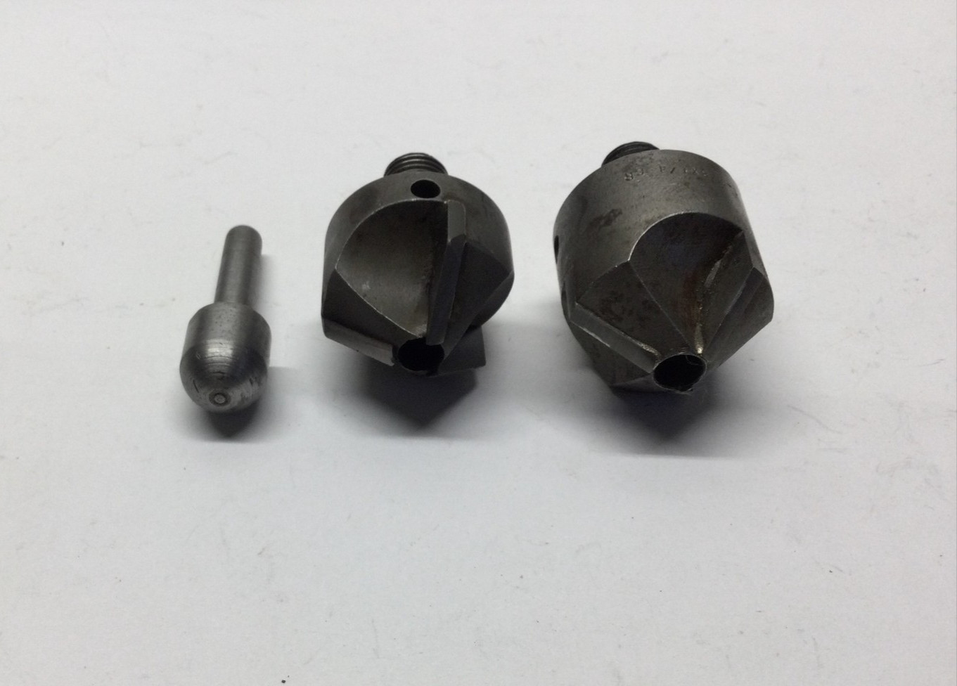 2) 7/16- 20 Threaded Carbide Tipped Jumbo Countersinks ~ Aircraft Tools