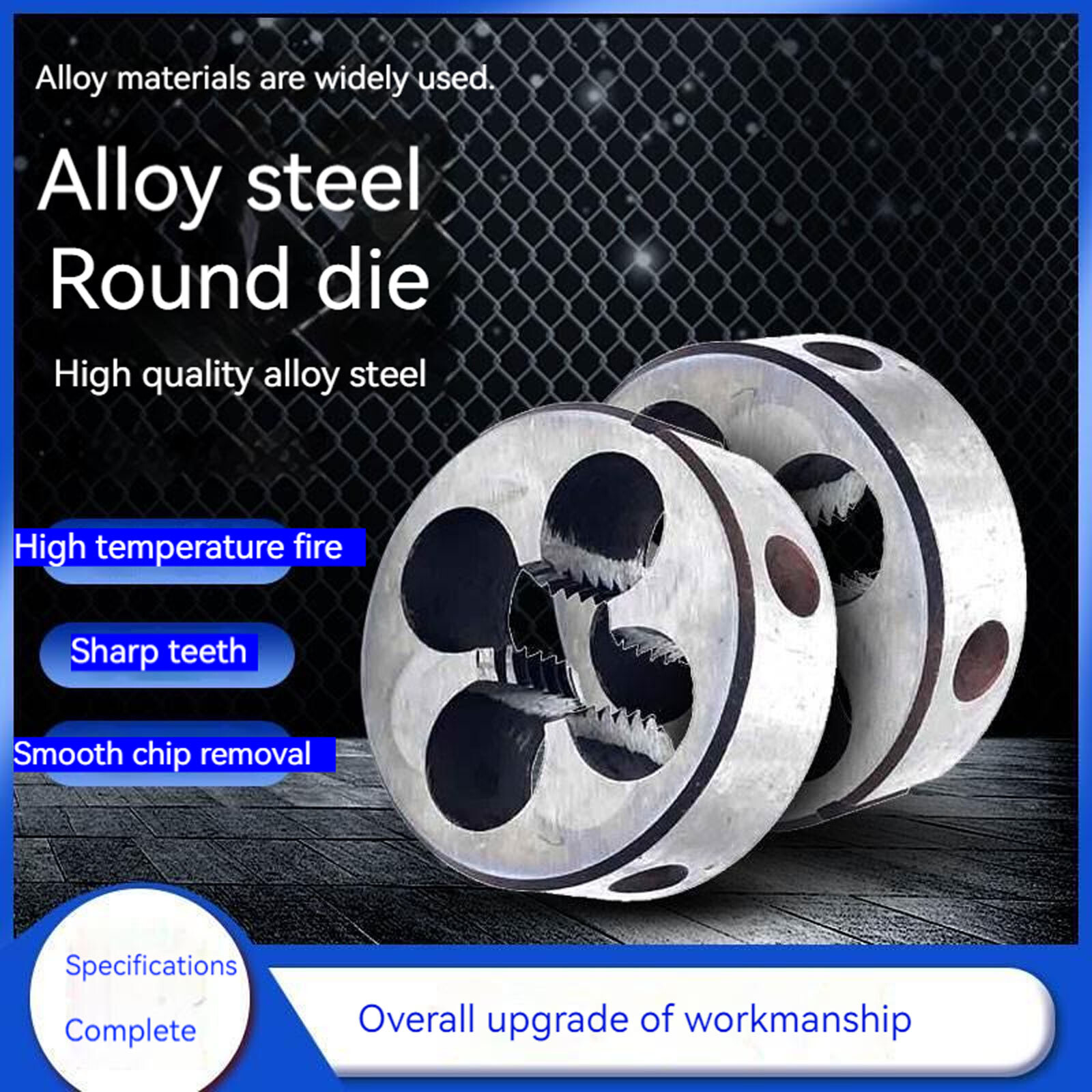 1pc Metric Right Hand Die M34 X 1 1.5 2mm Threading Tools