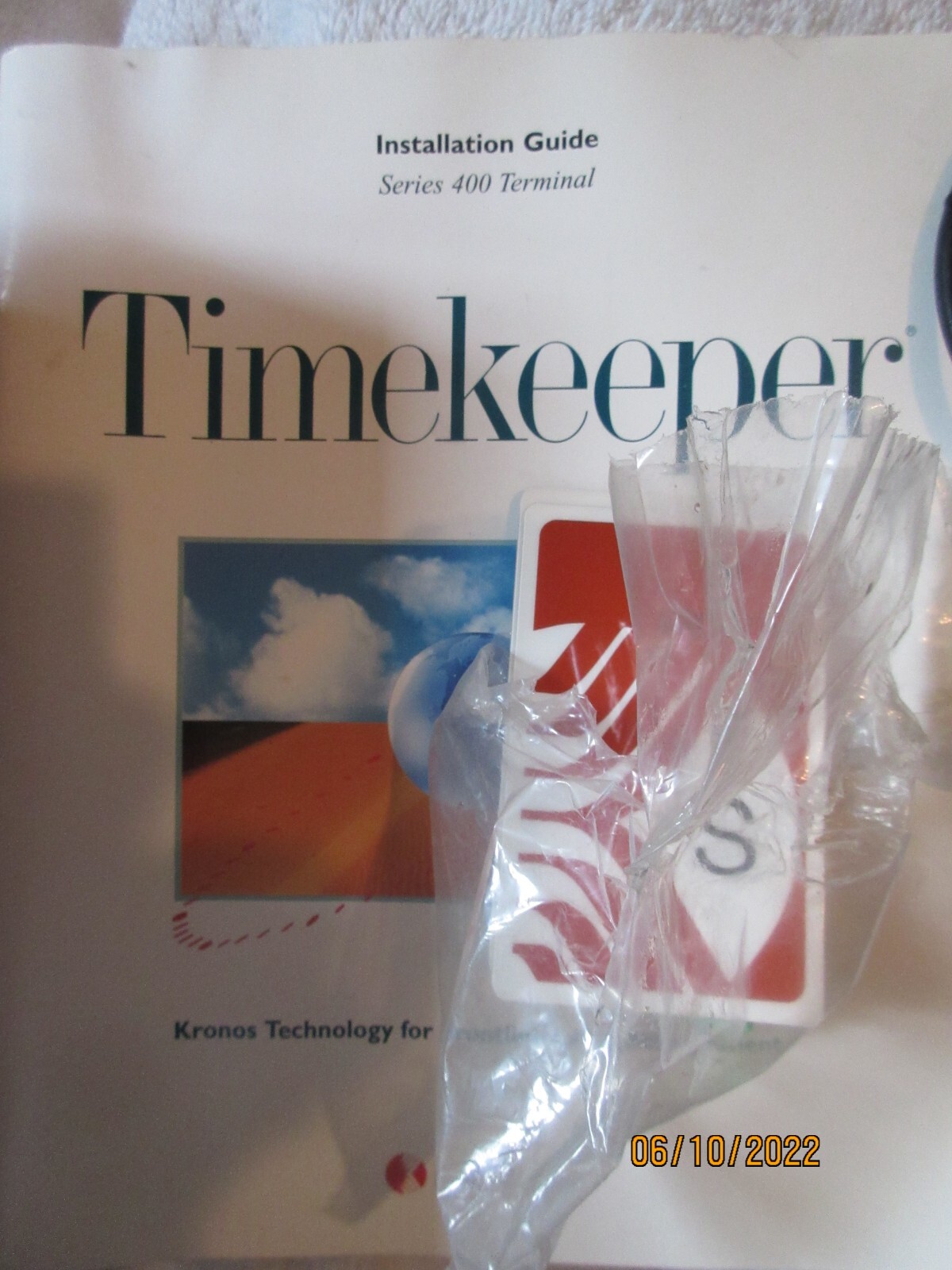 KRONOS TIMEKEEPER Series 400 TIME CLOCK w/ access cards NEVER USED???