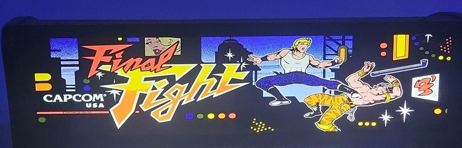 Arcade1Up Final Fight Capcom Arcade Cabinet w/ Riser - Light Up Marquee