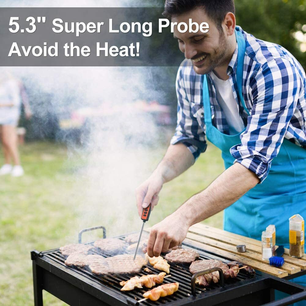 TP01A Digital Meat Thermometer Instant Read Probe for Cooking & BBQ