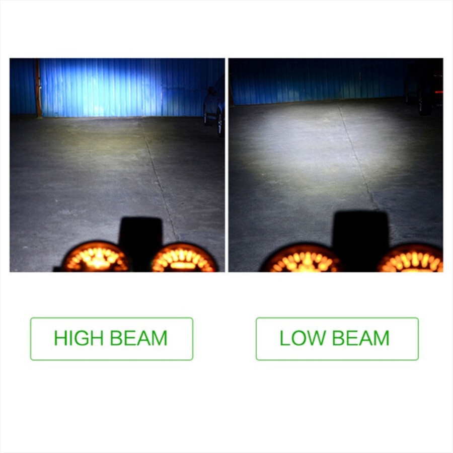 LED High Low Beam Front Light Bulb Bright Headlight Fog DRL Light For Motorcycle
