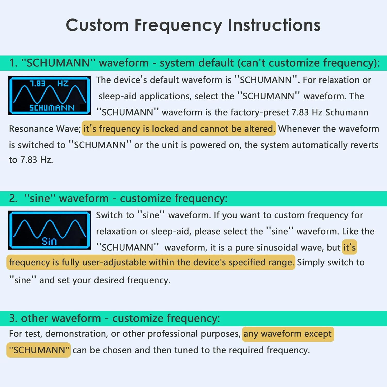 Schumann Resonance Generator USB-C Powered, 7.83Hz Ultra Low-Frequency Generator