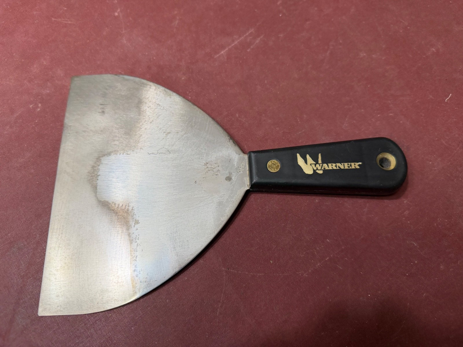 Warner "W" Black 6" Steel Reusable Texture/Taping Blade Knife