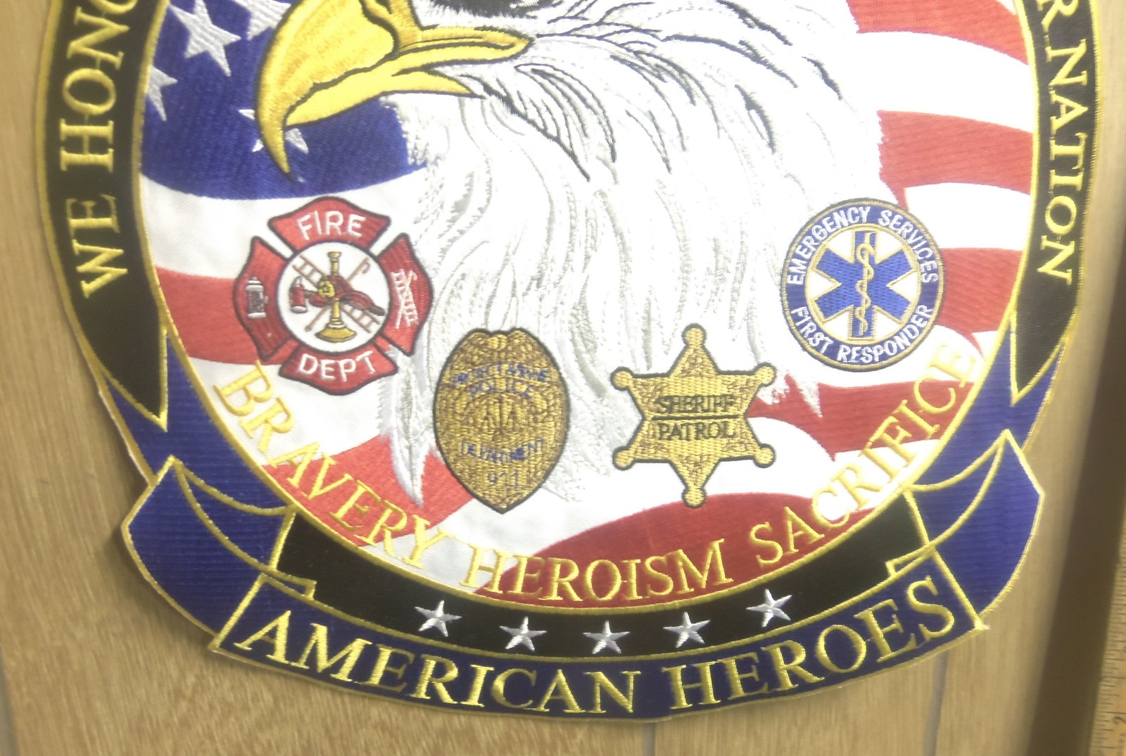 American Heroes – Emergency Services – Embroidered Back Patch