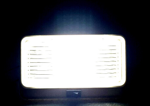 RV, Marine LED Porch Light Clear & Amber Lens w/ ON/OFF Switch 280 Lum