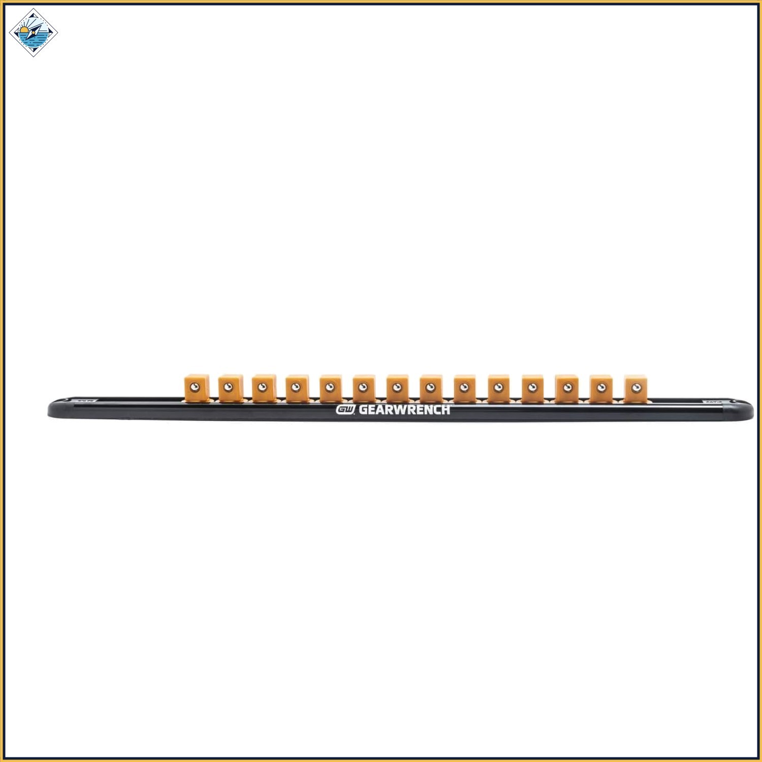 Socket Rail with Magnetic Clips for Automotive and Industrial Tool Organization