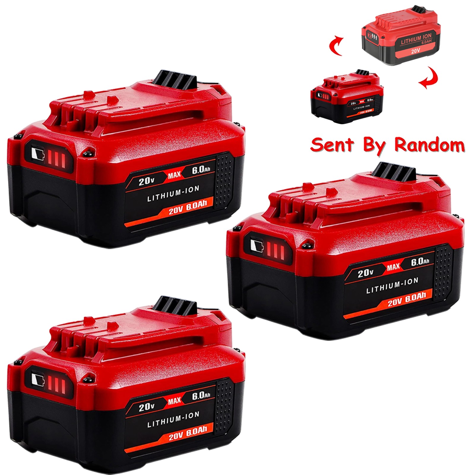 3PACK 20V 6.0Ah Replacement Battery for Craftsman CMCB205 CMCB204 CMCB206 CMCB21