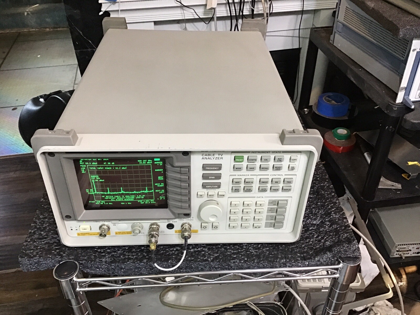 HP Agilent Cable TV Analyzer 8591C/8591E w/CATV Opts. 4, 101, 102, 11, 41 Cal’d