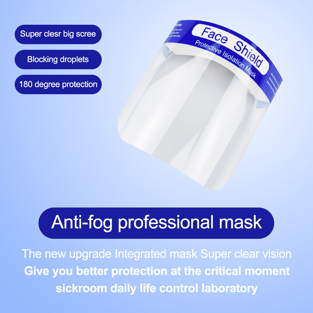 10pcs Splash Anti-fog Proof Cap Full Face Head-mounted Eye Protective Shield Hat