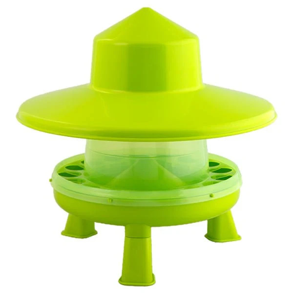 Plastic Poultry Feeder 4 kg with Anti-Waste Ring, Legs & Rain Hat NEW