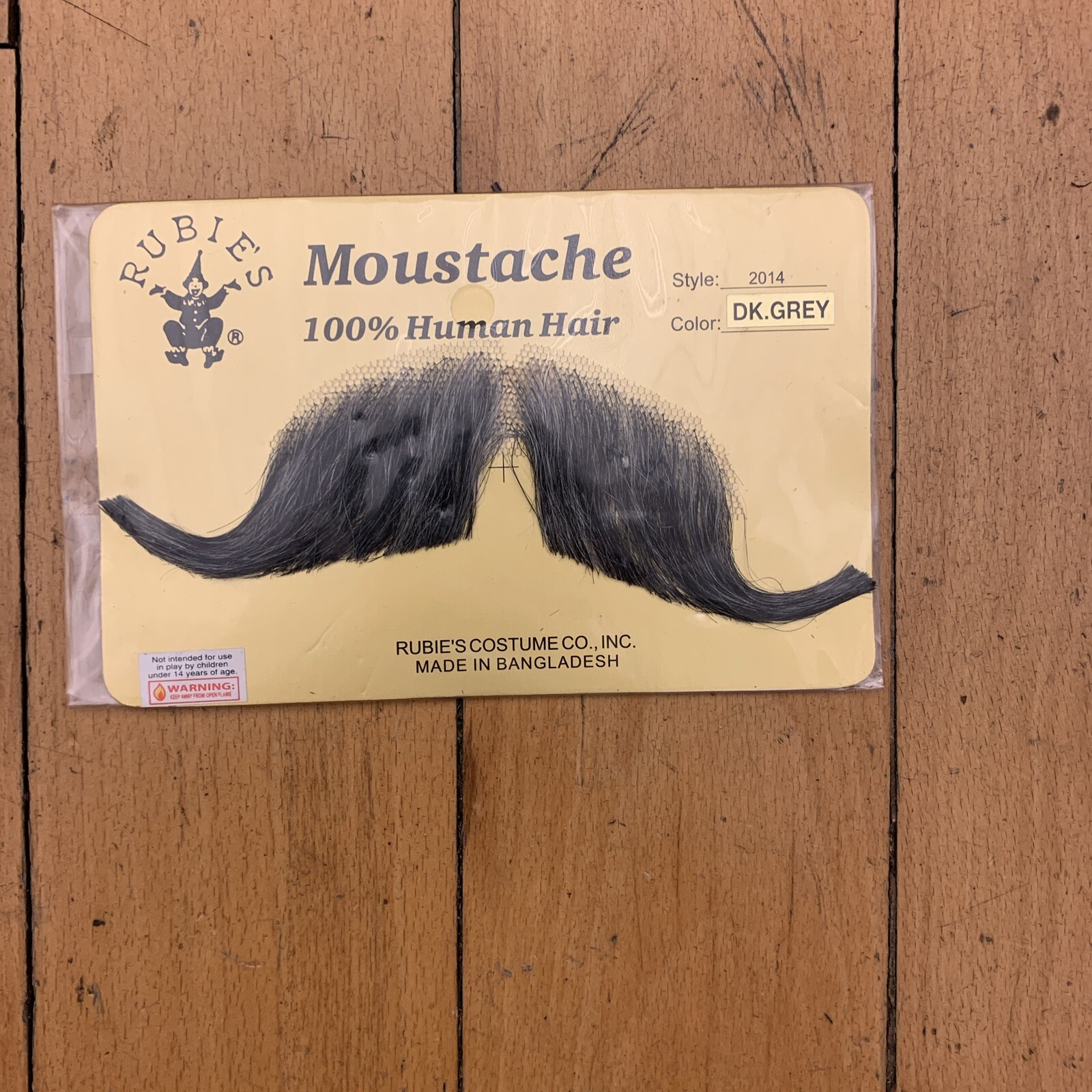 Moustaches Professional Human Hair Dark Grey  #2014