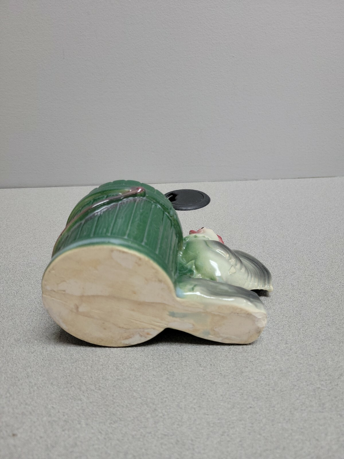 Small Ceramic Rooster with Bucket Planter