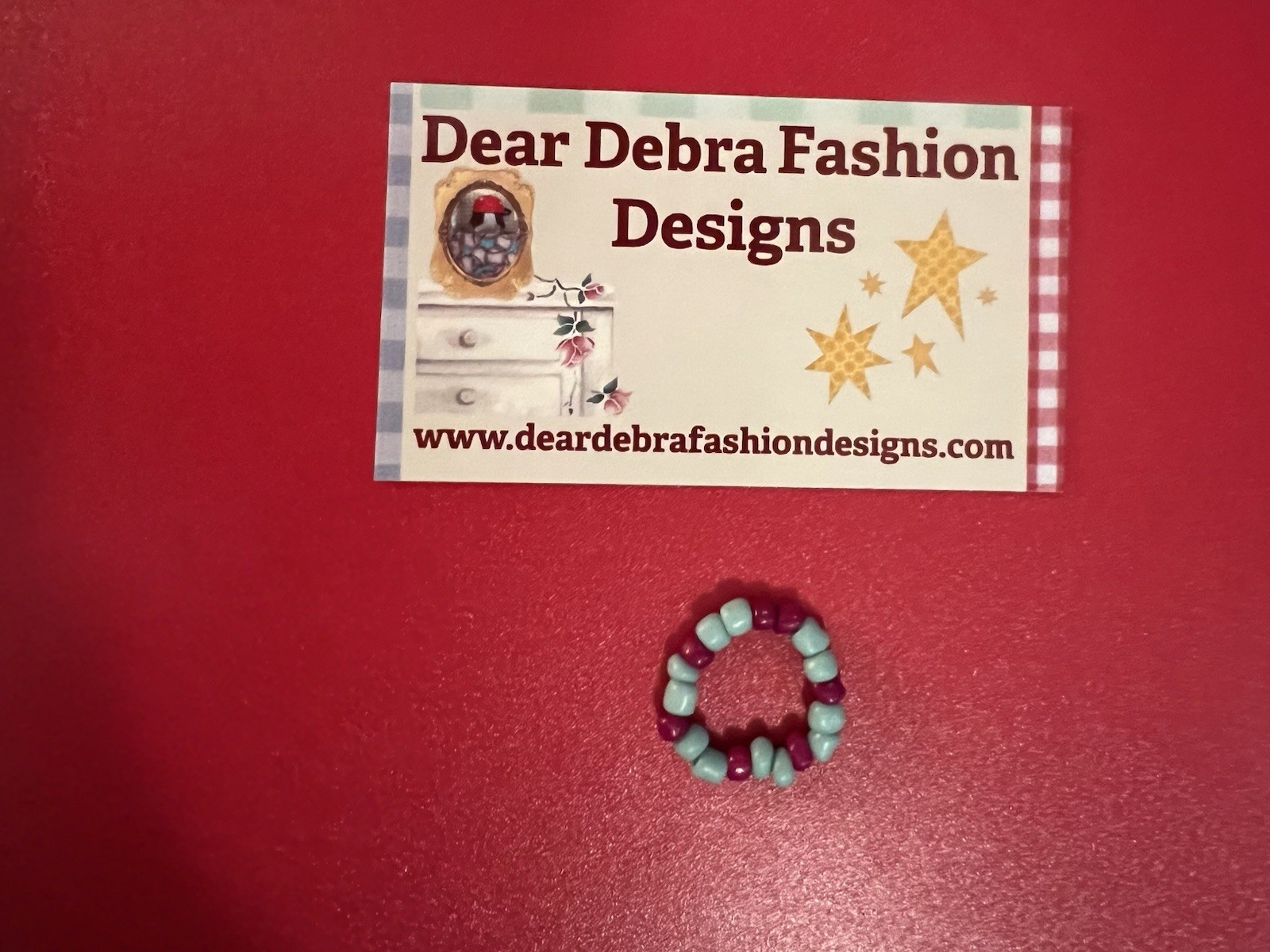 Beaded Ring One Size Fits All