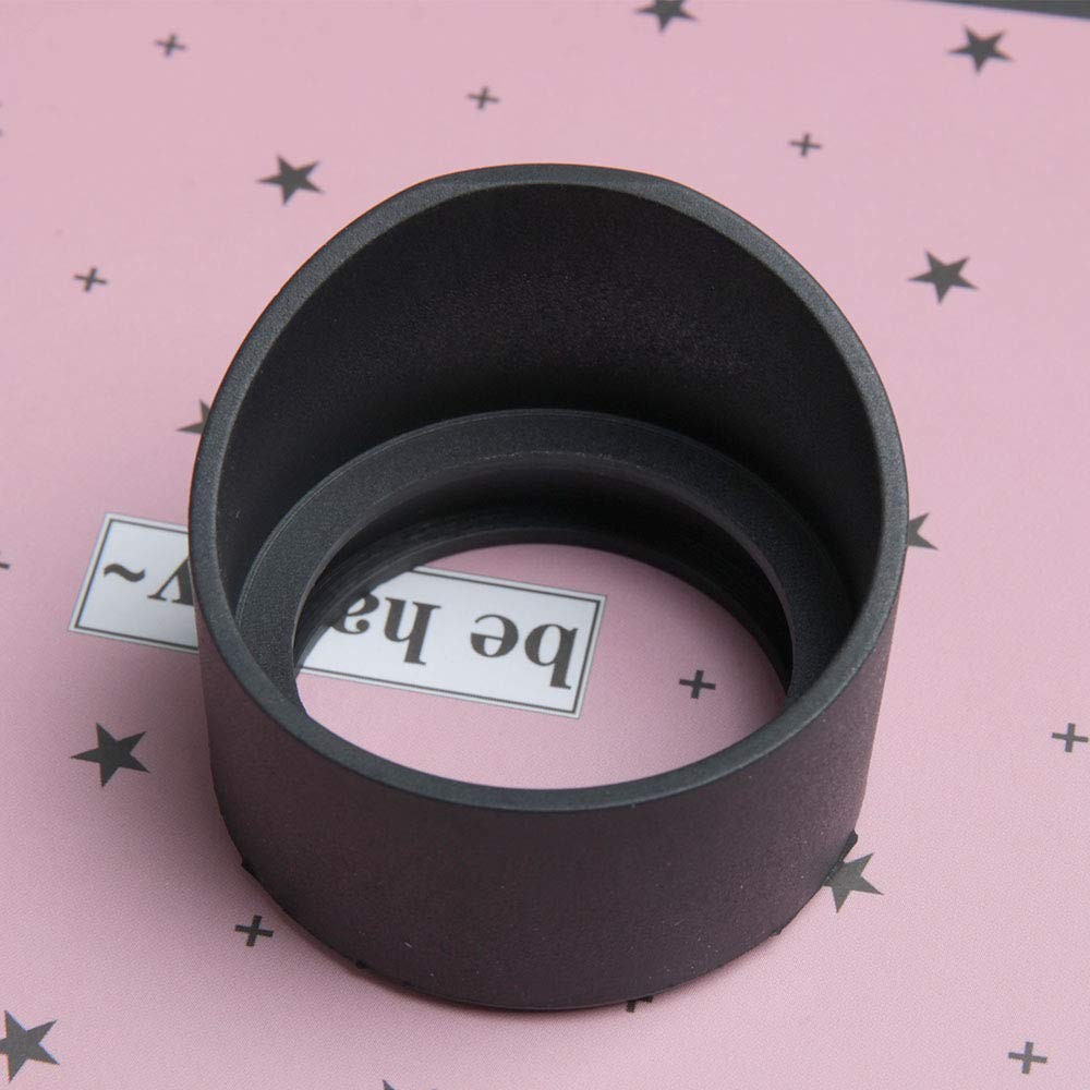 Acxico 2 pcs Rubber Eye Cover Guards Binocular Microscope Eyepiece Black
