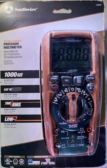 Southwire TechnicianPRO Cat IV 600V True RMS Precision Multi-Meter 14070T
