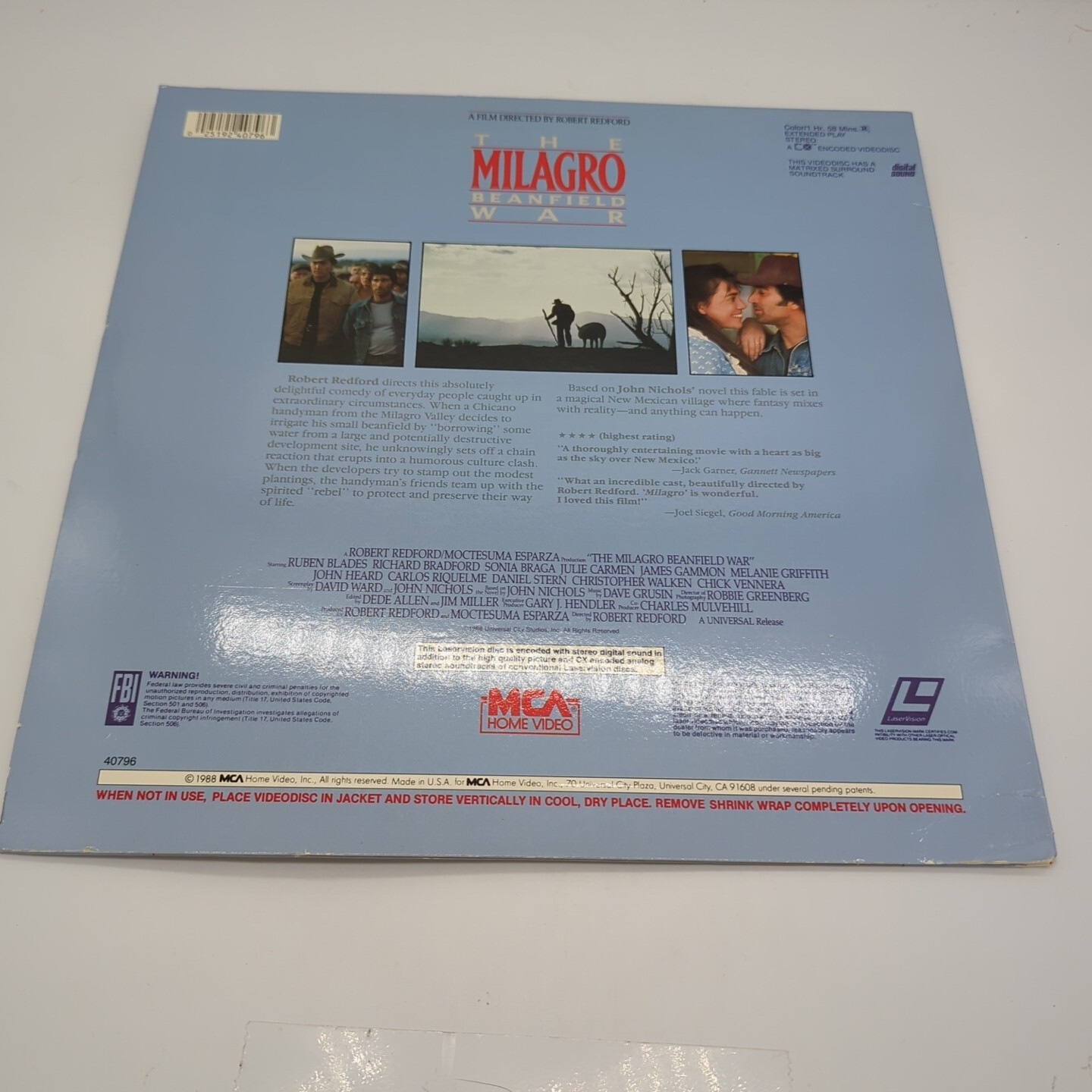The Milagro Beanfield War (Laserdisc) 40796
