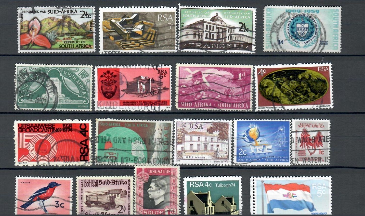 SOUTH AFRICA  SELECTION USED COMMEMORATIVE STAMPS LOT (RSA  107)
