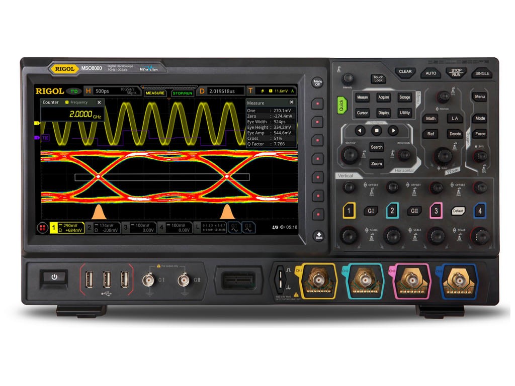 Rigol MSO8104 - 4 Channel / 1 GHz Digital Oscilloscope