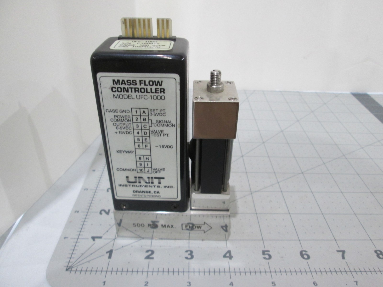 Unit, UFC-1000, Mass Flow Controller, 10%PH3/Ar, 500 SCCM, Used