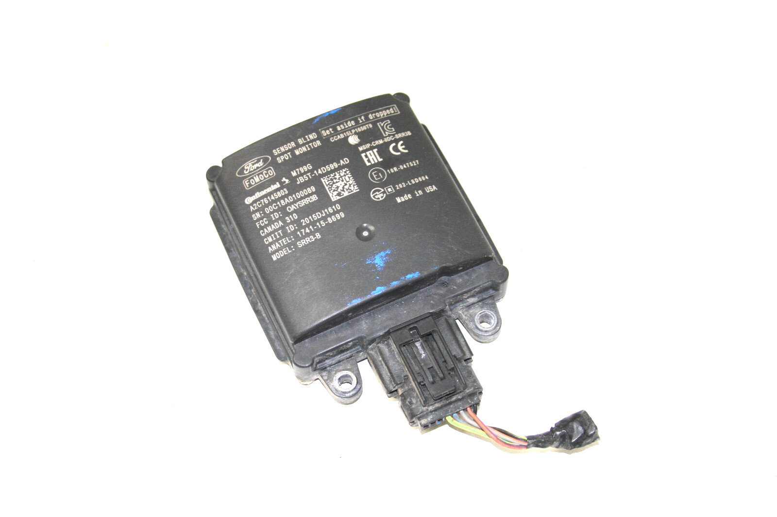 2016-2017-2018-2019 FORD EDGE REAR BLIND SPOT RADAR SENSOR MODULE OEM 35D