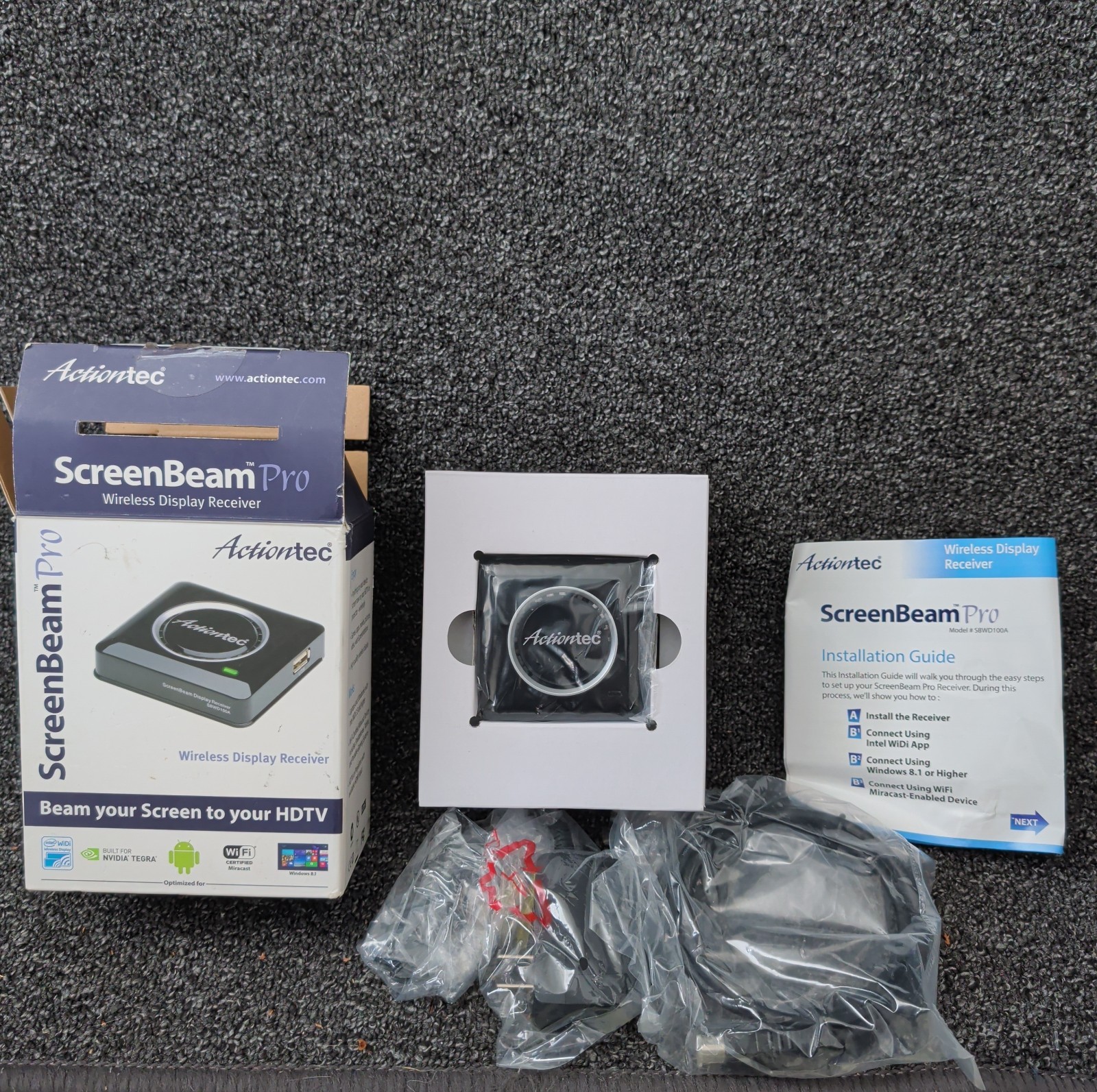 ACTIONTEC SBWD100A SCREENBEAM PRO - WIRELESS DISPLAY RECEIVER New Open Box